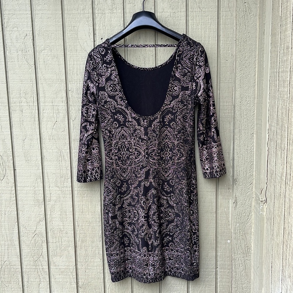 Altar’d state beautiful sparkling black dress